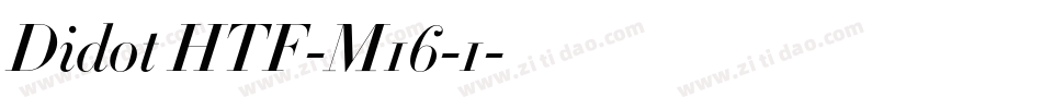 Didot HTF-M16-1字体转换